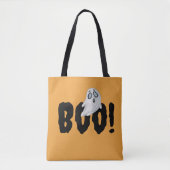 Halloween Boo Ghost Bag, Orange Themed Spooky Tasche (Vorderseite)