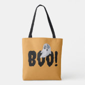 Halloween Boo Ghost Bag, Orange Themed Spooky Tasche (Rückseite)