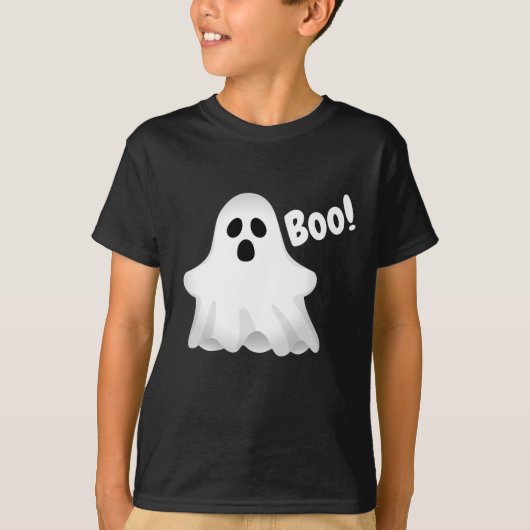 Halloween Boo Ghost Boy's T - Shirt (Vorderseite)