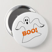 Halloween Boo Ghost Button (Vorne & Hinten)