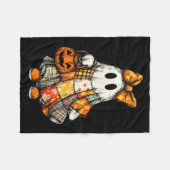 Halloween Boo Ghost Patchwork Quilter Quilting Sew Fleecedecke (Vorderseite (Horizontal))