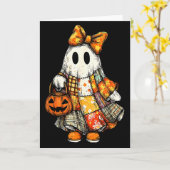 Halloween Boo Ghost Patchwork Quilter Quilting Sew Karte (Gelbe Blume)