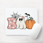 Halloween Boo Ghost Pumpkin Bats Cobweb Mousepad (Mit Mouse)