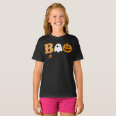 Halloween Boo Ghost Pumpkin Spooky Costume Party T-Shirt (Vorne ganz)