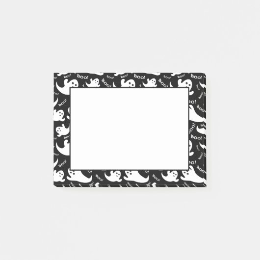 Halloween Boo Ghosts Post Notes Post-it Klebezettel (Vorderseite)