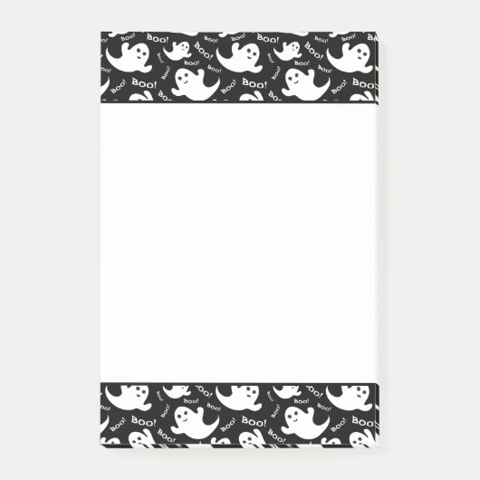 Halloween Boo Ghosts Post Notes Post-it Klebezettel (Vorderseite)