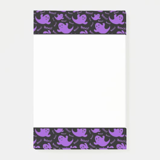 Halloween Boo Ghosts Post Notes Post-it Klebezettel (Vorderseite)