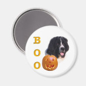 Halloween Boo (Grundstück) Magnet (Vorderseite/Rückseite)