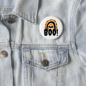 Halloween Boo Halloween Rainbow Button (Beispiel)