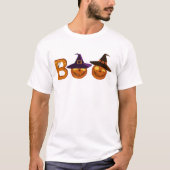 Halloween Boo Illustration T-Shirt (Vorderseite)