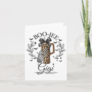 Halloween Boo Jee Gigi Hand Skeleton Funny Spooky Karte