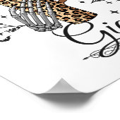 Halloween Boo Jee Gigi Hand Skeleton Funny Spooky Poster (Ecke)