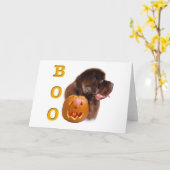 Halloween Boo Karte (Gelbe Blume)