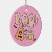 Halloween Boo Keramik Ornament (Rechts)