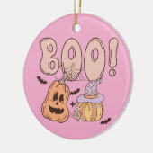 Halloween Boo Keramik Ornament (Links)