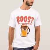 Halloween BOO Kostüm Spooky Funny Booze T-Shirt (Vorderseite)