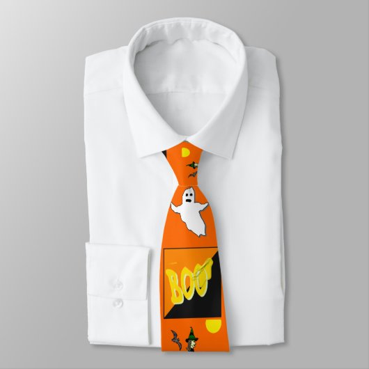 halloween boo Krawatte (Gebunden)