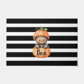 Halloween "Boo" Kürbis Fußmatte (Vorderseite)