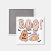 Halloween Boo Magnet (Vorderseite/Rückseite)