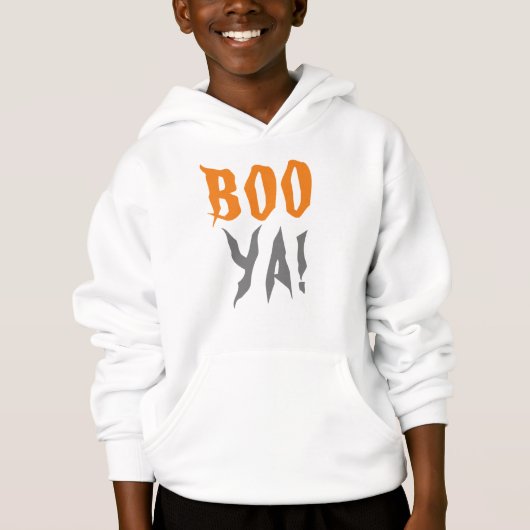 Halloween "Boo" Matching Family Halloween Kids Hoodie (Vorderseite)