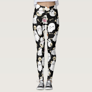Halloween Boo mit Fledermäusen HBB2501A.Black BG Leggings