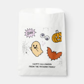 Halloween Boo | Modernes, stilvolles Candy Geschenktütchen (Vorderseite)
