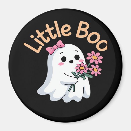 Halloween Boo Niedlich Family Magnet (Vorne)