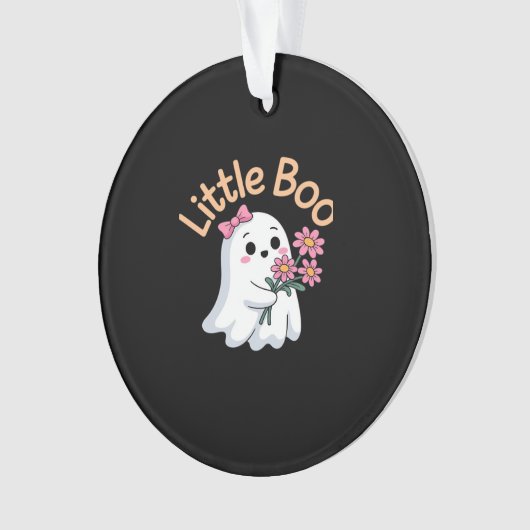 Halloween Boo Niedlich Family Ornament (Vorderseite)