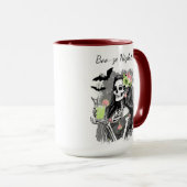 Halloween Boo-Night | Skeleton Girl Tasse (VorderseiteRechts)