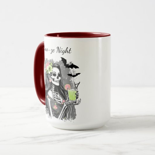 Halloween Boo-Night | Skeleton Girl Tasse (Vorderseite Links)