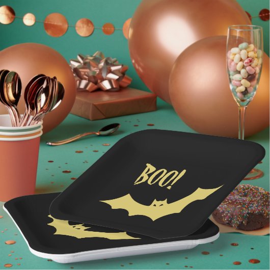 Halloween Boo Paper-Teller von Adiela Akoo Pappteller (Multi)