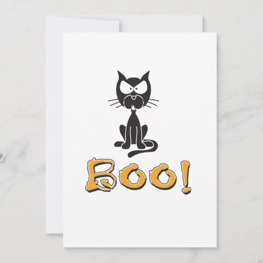 Halloween Boo! Party Einladung (Vorderseite)