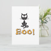 Halloween Boo! Party Einladung (Stehend Vorderseite)