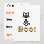 Halloween Boo! Party Einladung (Vorne/Hinten)
