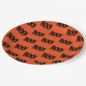 Halloween BOO! Party-Papierplatte Pappteller (Schrägansicht)