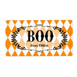 Halloween Boo Personalisiert Leckerei Bag Label