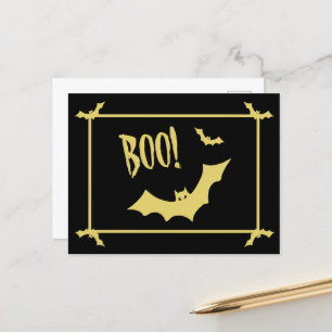 Halloween BOO Postcard von Poet Adiela Akoo Postkarte