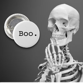 Halloween Boo Sarcastic Minimalistisch Button
