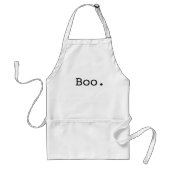 Halloween Boo Sarkastischer Minimalist Schürze (Vorne)