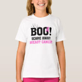 Halloween BOO Scare Away Brustkrebs T-Shirt (Vorderseite)