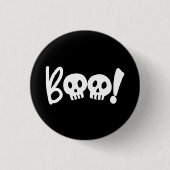 Halloween Boo Scary Button (Vorderseite)