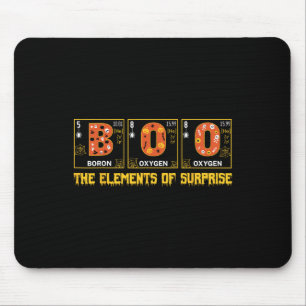 Halloween Boo School Chemistry Nerd Physik Pumpki Mousepad