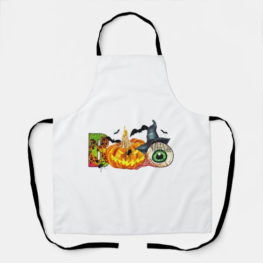 Halloween Boo Schürze (Vorderseite)