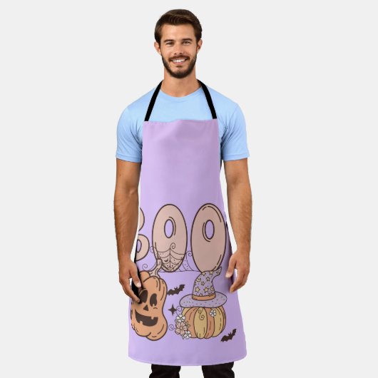 Halloween Boo Schürze (Getragen)