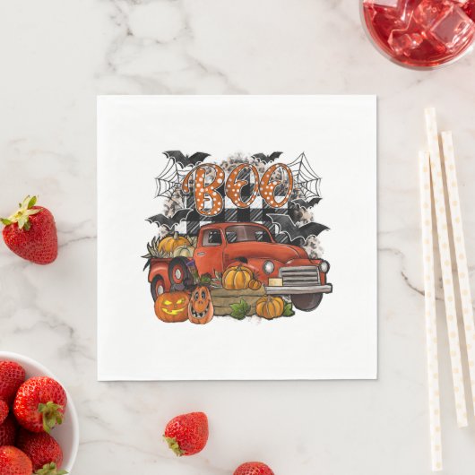 Halloween Boo Serviette (Beispiel)