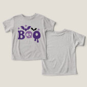 Halloween Boo Skull Bats Moderne Typografie (Design Vorderseite & Rückseite)