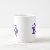 Halloween Boo Skull Bats Moderne Typografie Tri-Bl Kaffeetasse (Mittel)