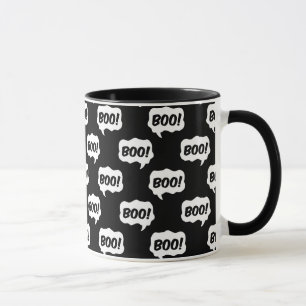 Halloween Boo Speech Bubble Pattern Tasse