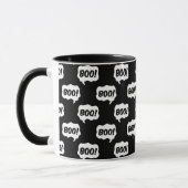Halloween Boo Speech Bubble Pattern Tasse (Links)