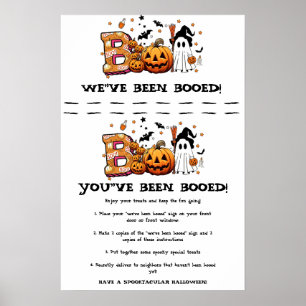  Halloween Boo-Spielschild  Poster